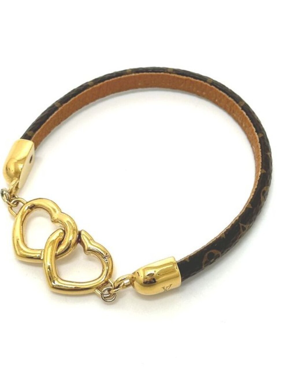 Louis Vuitton Bracelet Say Jesus Monogram Canvas Brown
